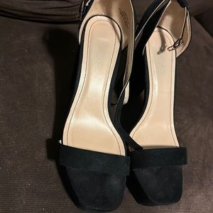 Black Open Toe Heel